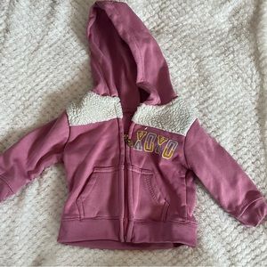 Xoxo Girls Sweater Size 18Months. Pink Zip up sweater.